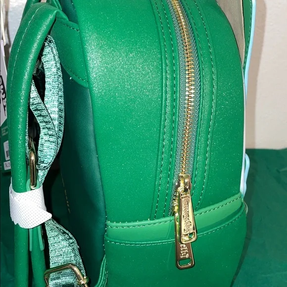 Exclusive Loungefly Wizard of Oz Emerald City GITD Mini Backpack and Wallet Set - Picture 7 of 15